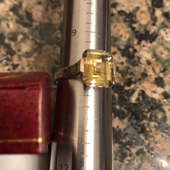 STERLING SILVER GOLDEN QUARTZ SIZE 10 288.00 NWT - Picture 6 of 6